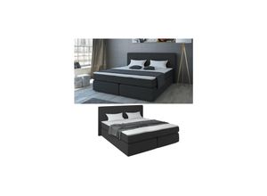 4251421956896 - Boxspringbett Doppelbett Polsterbett 180x200 Komfortschaum Topper