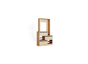 4251421965027 - Flurgarderobe Schuhschrank Flurkommode Evia Flurmöbel Schuhregal Kommode Vicco