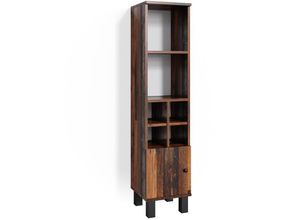 4251421976979 - Midischrank Hochschrank Badschrank Fynn Old Style kleine Tür Badmöbel