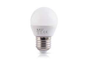 4251424840222 - Forever - 6er Pack E27 6W led Glühbirne Leuchtmittel Kugelform Warmweiß 3000K 480 Lumen Ersetzt 40 w Glühlampe Leuchtmittel Energiesparlampe