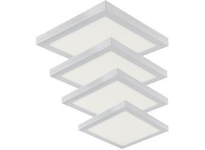 4251424846781 - - 24W led Deckenleuchte Warmweiß 1752 Lumen 300 x 300 mm Aufputz Lampe Eckig Decke Beleuchtung inkl Trafo