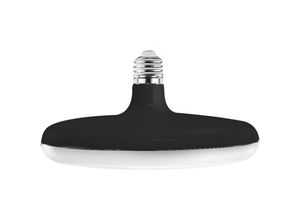 4251424848181 - - E27 led Lampe 24W Kaltweiß in Schwarz + Lampenfassung 1M Rot Stylische Hängelampe Hängeleuchte Pendelleuchte