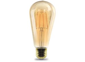 4251424852775 - - E27 4W led Filament Glühbirne 2200K Warmweiß 350 lm Glühfaden Retro Edison Lampe Vintage Look Fadenlampe Kolbenform