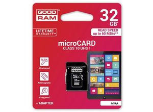 4251424863320 - Speicherkarte MicroCARD microSDHC Karte 32GB Class 10 UHS-I mit Adapter bis zu 60 MB s