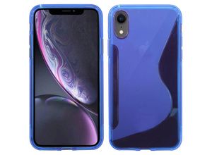 4251424887111 - Markenlos - iPhone xr    S-Line tpu SchutzHülle Silikon Hülle Silikonschale Case Cover Zubehör Bumper in Blau @ cofi1453® - Blau