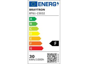 4251424887371 - Led Strahler Fluter Projektor Flutlicht 30W 2400 Lumen mit Bewegungsmelder IP44 für Innen-   Außenbeleuchtung 6500K Kaltweiß - Braytron