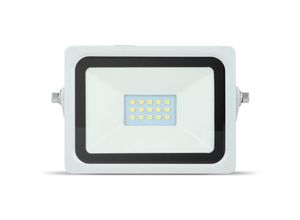 4251424889665 - Led Fluter 10W 800 Lumen Flutlicht Strahler Außenbeleuchtung Wasserdicht IP65 Neutralweiß (4500K) Helle Sicherheitsbeleuchtung für Garten Hof Garage