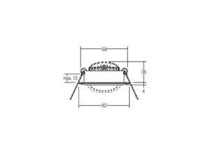 4251433916710 - 40363073 40363073 LED-Einbauleuchte LED 6 W Weiß