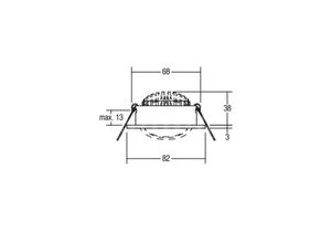 4251433918905 - BRUMBERG LED-Einbaustrahler 38° rund creme 3000K