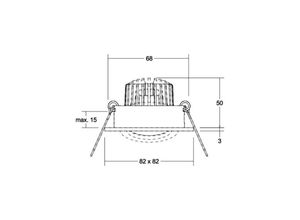 4251433951131 - BRUMBERG LED-Einbauspot Tirrel-S DALI Anschlussbox hellgold