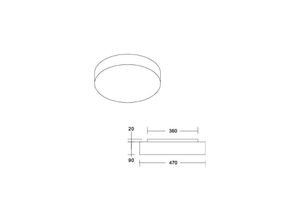 4251433951780 - BRUMBERG LED-Deckenleuchte Celtis Maxi 3000 K hellgrau