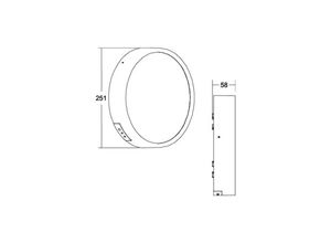 4251433971856 - BRUMBERG Eye LED-Außenwandleuchte Ring weiß