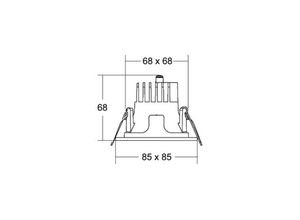 4251433980421 - BRUMBERG Apollo Micro glatt eckig 3500 K weiß