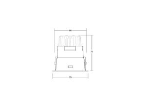 4251433982036 - BRUMBERG LED-Einbaudownlight Binato RC-dimmbar 4000K schwarz