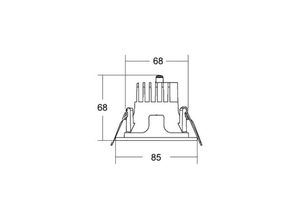 4251433989011 - BRUMBERG Apollo Micro facettiert rund DALI 3000 K silber