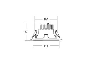 4251433989073 - BRUMBERG Apollo Mini facettiert DALI rund 3000 K silber