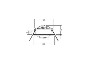 4251433996798 - BRUMBERG LED-Einbauspot BB09 on off Anschlussbox weiß