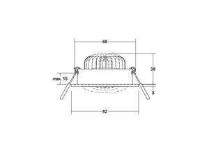 4251433997238 - BRUMBERG LED-Spot BB33 on off Anschlussbox strukturweiß