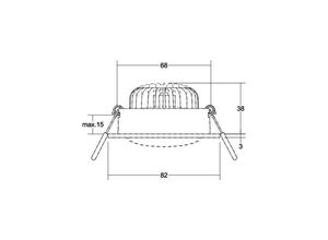 4251433997979 - BRUMBERG BB35 RC Treiber rund Anschlussbox strukturschwarz