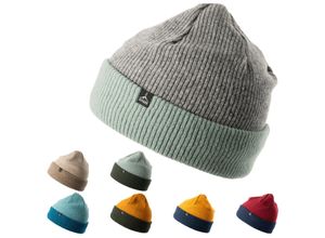 4251434306121 - ALTIDUDE Winter Mütze Hermit Duo Rip Strickmütze Unisex Beanie Lamm Merino Wolle Farbe Navy Bordeuax