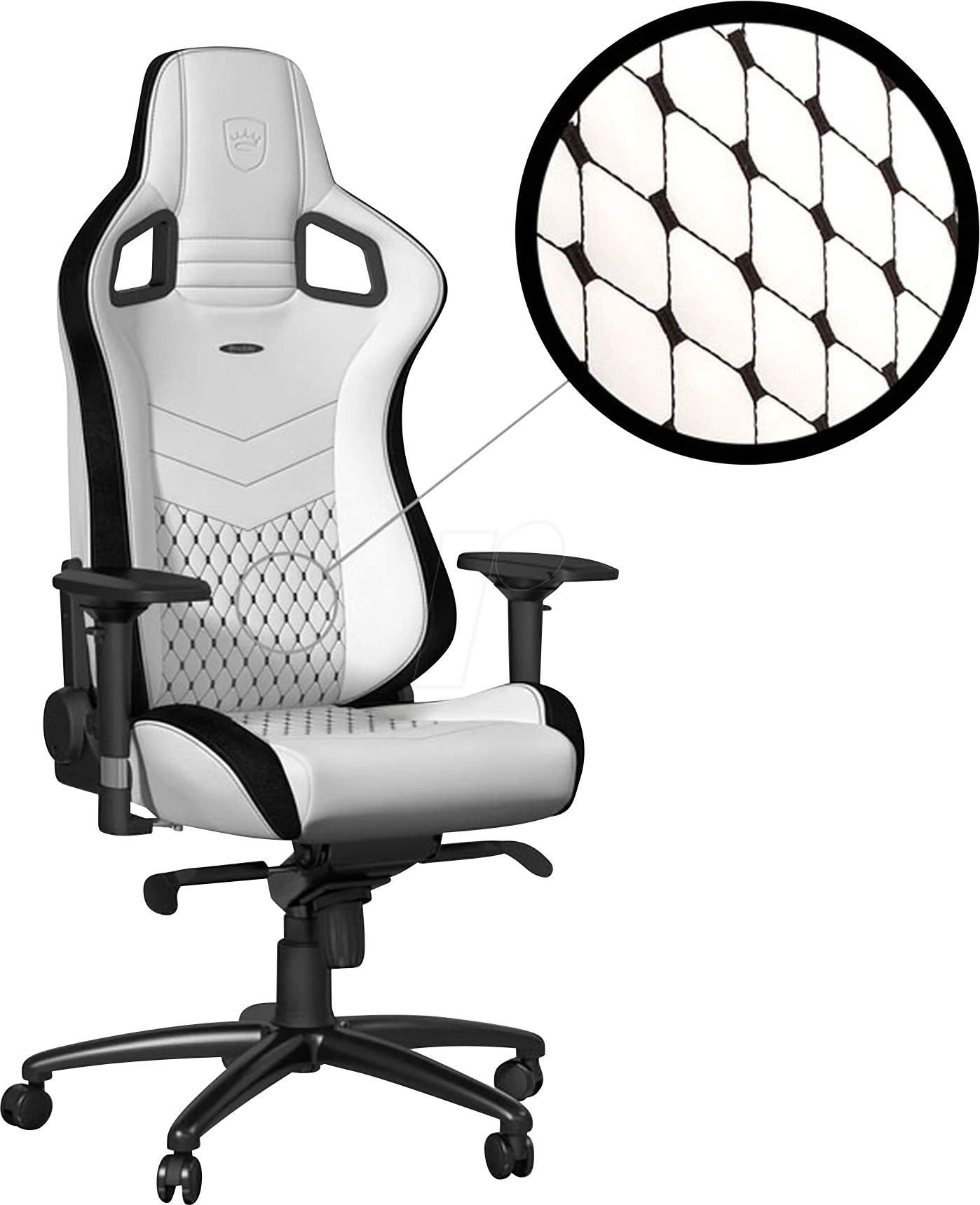 4251442501037 - NBL-PU-WHT-001 - noblechairs EPIC Gaming Stuhl - weiß schwarz