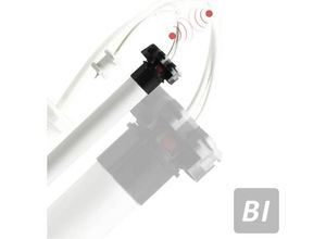 4251457410126 - Heicko HRSDC6020-10-BI Funk-Rohrmotor 60 mm 45 kg 50 W 20 Nm