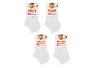 4251462340579 - NUR DIE Damen Sneakersocken Baumwolle 8er Pack