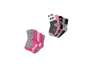 4251462389714 - Mädchen Freizeitsocken Muster Mix 10er Pack