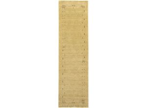 4251469401891 - Läufer MORGENLAND GABBEH FEIN FENTH Teppiche Gr B L 80 cm x 300 cm 18 mm 1 St beige Teppichläufer Schurwolle bunte Bordüre