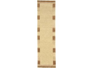 4251469406933 - Läufer MORGENLAND GABBEH FEIN LUXO Teppiche Gr B L 80 cm x 300 cm 18 mm 1 St beige Teppichläufer reine Schurwolle Bordüre