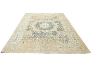 4251469411142 - Teppich MORGENLAND VINTAGE LAGUNE Teppiche Gr B L 120 cm x 180 cm 6 mm 1 St goldfarben Esszimmerteppiche Handarbeit Shabby Chic Wohnzimmer