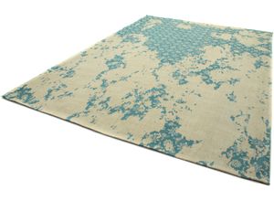 4251469411265 - Teppich MORGENLAND VINTAGE COMET Teppiche Gr B L 120 cm x 180 cm 6 mm 1 St blau Esszimmerteppiche Kurzflor Viskose Shabby Wohnzimmer