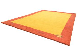 4251469414303 - Wollteppich MORGENLAND Gabbeh Teppich handgewebt gold Teppiche Gr B L 250 cm x 300 cm 8 mm 75 m² 1 St goldfarben (gold) Gabbehteppich Schurwollteppiche Kurzflor