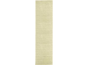 4251469453708 - Läufer MORGENLAND GABBEH FEIN UNI Teppiche Gr B L 80 cm x 300 cm 18 mm 1 St silberfarben Teppichläufer pure Schurwolle Einfarbig Wohnzimmer