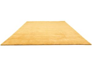 4251469453791 - Wollteppich MORGENLAND GABBEH FEIN UNI Teppiche Gr B L 140 cm x 200 cm 18 mm 1 St orange (terra) Schurwollteppiche reine Schurwolle uni Wohnzimmer