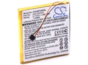 4251476727625 - 1x Akku Ersatz für Beats AEC353535 für Wireless Headset Kopfhörer (350 mAh 37 v Li-Polymer) - Vhbw