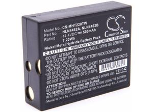 4251476728806 - NiMH Akku 500mAh (144V) kompatibel mit Funkgerät Walkie Talkie Ersatz für Motorola NLN4462B - Vhbw