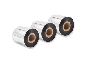 4251476733398 - vhbw 3x Thermo-Folie Thermotransferband schwarz 70mm kompatibel mit Fax Drucker Zebra 105SE 105SL PAX-Serie S-Serie S400 S4M S600 Xi-Serie