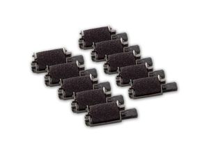 4251476760493 - vhbw 10x Farbrolle Farbwalze Schwarz kompatibel mit Casio HR 200 TEC HR 200 TER HR 21 Taschenrechner Registrierkasse
