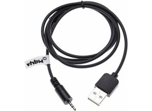 4251476765177 - vhbw USB Klinke Ladekabel kompatibel mit JBL Synchros E50BT E50 E40BT E40 J56 J56BT Kopfhörer - USB auf AUX Klinkenstecker - Überarbeitete