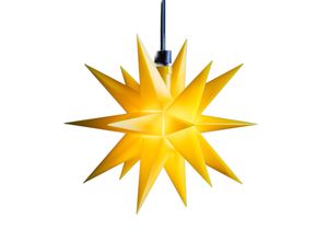 4251488500803 - STERNTALER LED-Stern außen 18-Zacker Ø 12 cm Batterie gelb