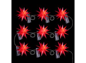 4251488501343 - STERNTALER LED-Lichterkette mit Baby-Sternen außen 9-fl rot