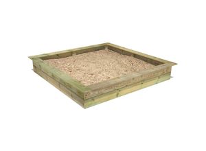 4251511800542 - King Kong Sandkasten Sandkiste mit Sitzbank Garten Kinder Buddelkiste - 195 x 195 cm - Wickey