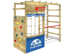 4251511811869 - Wickey - Klettergerüst Spielturm Smart Action Gartenspielgerät mit Kletterwand & Spiel-Zubehör - blau - 1