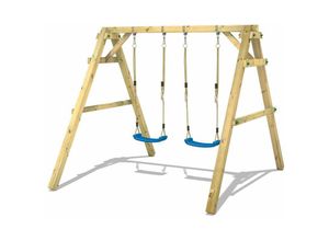 4251511812507 - Schaukelgestell Kinderschaukel Sky Dancer Prime Schaukel Schaukelgerüst Doppelschaukel Holzschaukel - blau - Stück - Wickey 4251511812507 - Schaukelgestell Kinderschaukel Sky Dancer Prime Schaukel Schaukelgerüst Doppelschaukel Holzschaukel - blau - Stück - Wickey