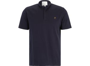 4251526385256 - NOWADAYS Polo-Shirt Baumwolle Stehkragen für Herren blau L