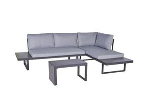 4251526520879 - Gartenlounge-Set »Sungardo« Gartenlounge Set 3tlg Anthrazit aus Alumi