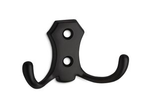 4251540115822 - So-tech - Garderobenhaken lena 2-fach kurz   schwarz - Ausführung kurz