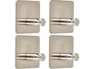 4251540146505 - So-tech - 4er Set Garderobenhaken aria ii Edelstahl selbstklebend - Color 4251540146505 - So-tech - 4er Set Garderobenhaken aria ii Edelstahl selbstklebend - Color