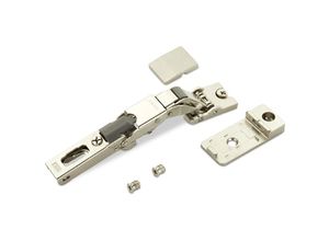 4251540174874 - So-tech - Salice Universalscharnier für dünne Türen ab 8 mm Stärke Push-Open ohne Feder 110° Nickel matt Möbelscharnier Schrankscharnier - Color